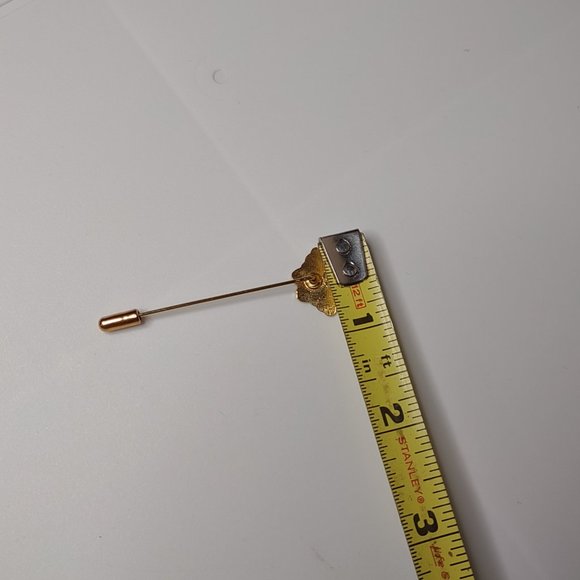 Red And Gold Tone Butterfly Stick Pin - Picture 14 of 14